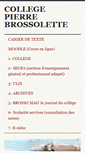 Mobile Screenshot of collegebrossolette.com
