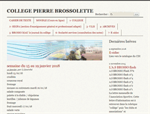 Tablet Screenshot of collegebrossolette.com